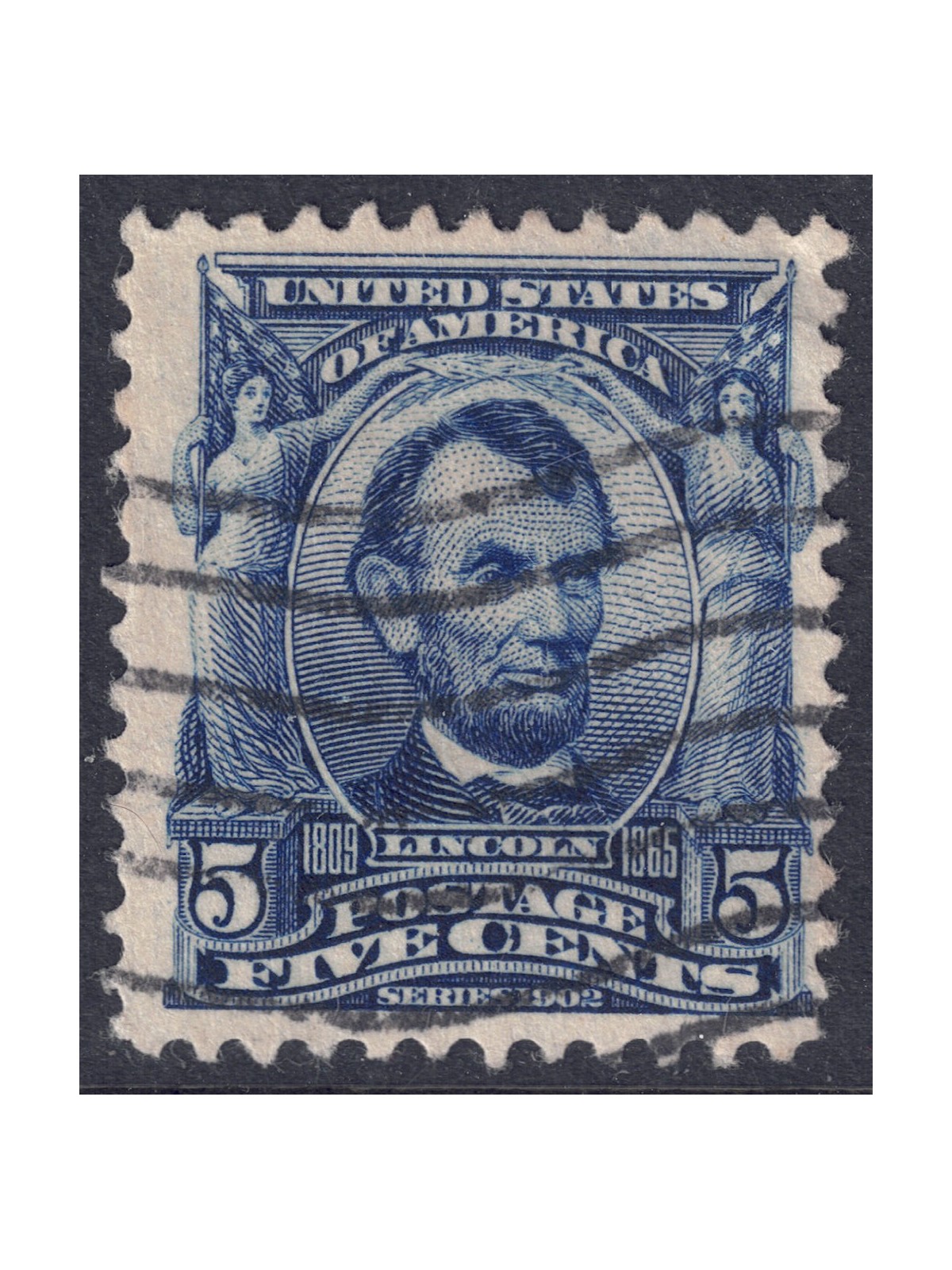 USA 1903 Abraham Lincoln (5c azzurro) us