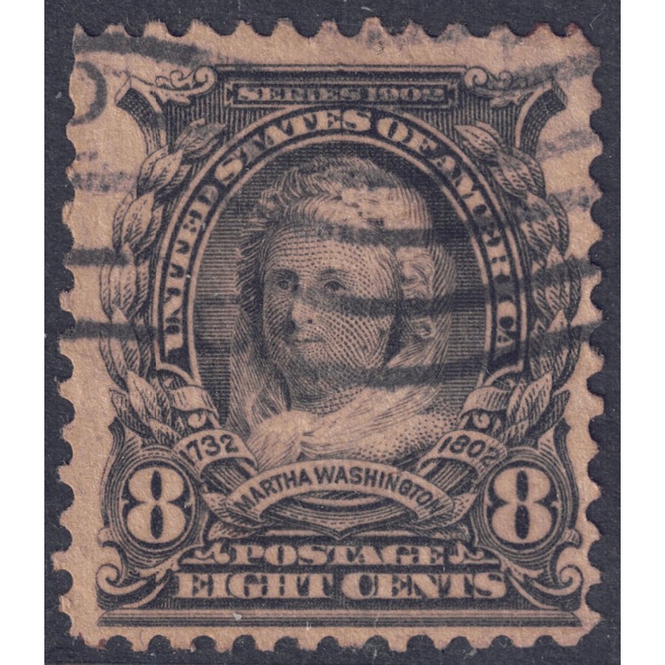 USA 1902 Martha Washington (8c black violet) us