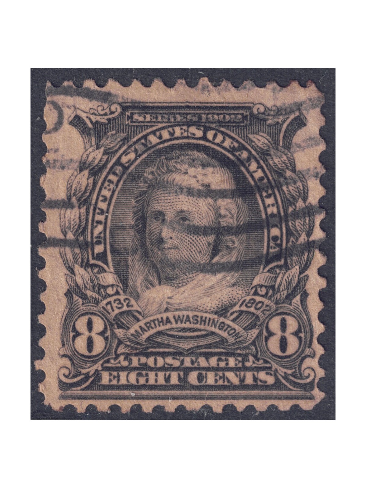USA 1902 Martha Washington (8c violetto nero) us