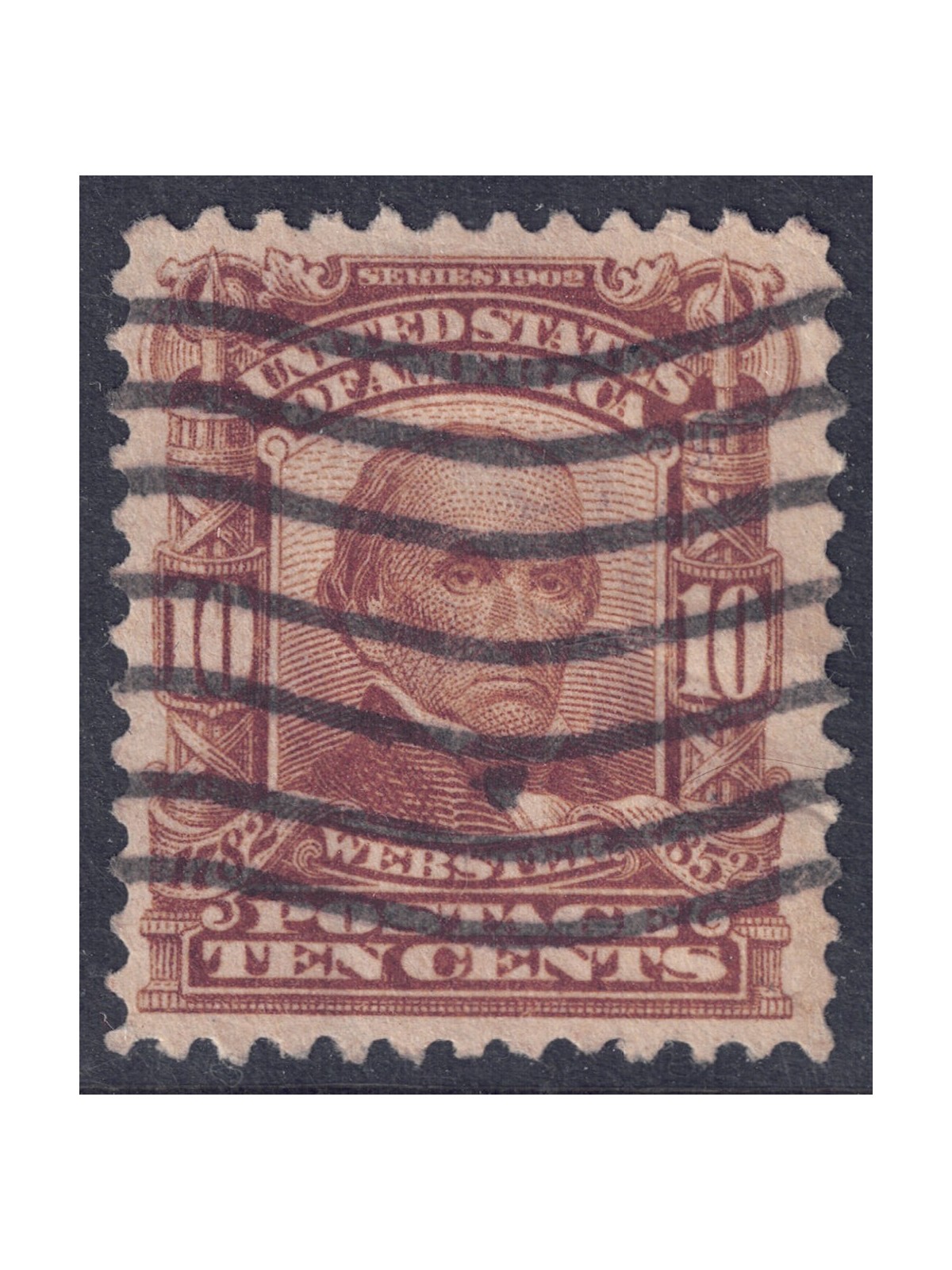 USA 1903 Daniel Webster (10c bruno giallo) us