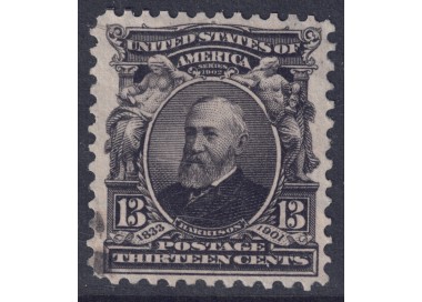 USA 1902 Benjamin Harrison (13c black grey) us
