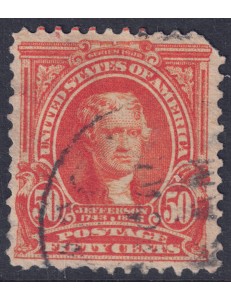 USA 1903 Thomas Jefferson (50c orange) us
