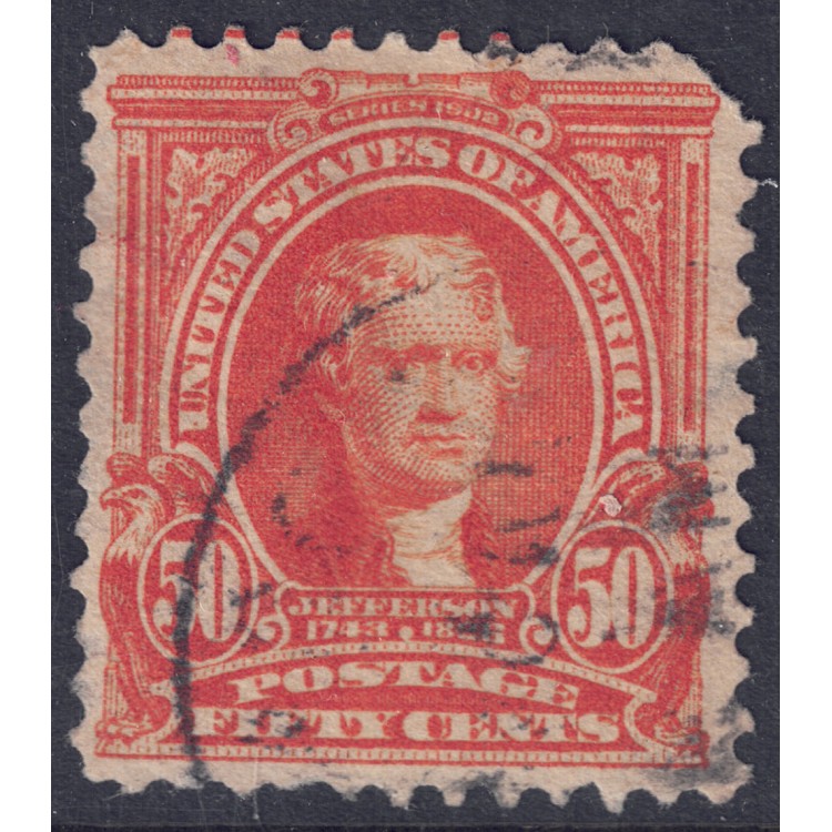 USA 1903 Thomas Jefferson (50c orange) us