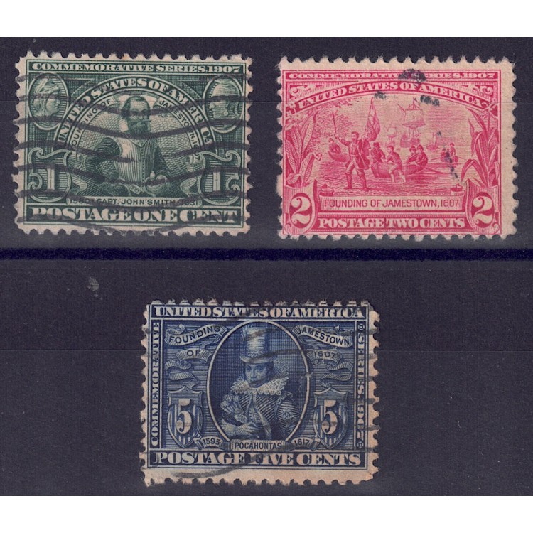 USA 1907 Jamestown Exhibition 3v us