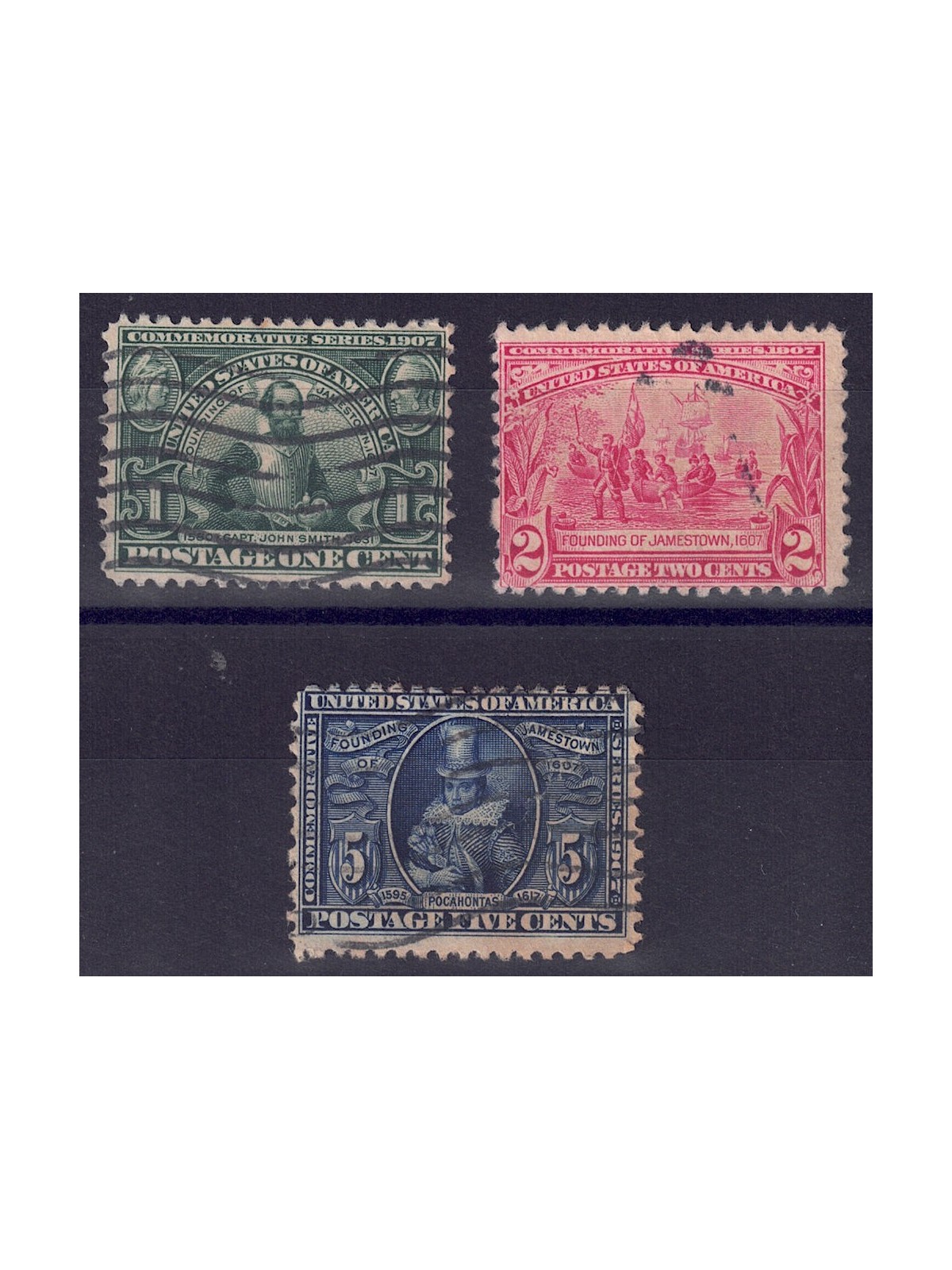 USA 1907 Jamestown Exhibition 3v us