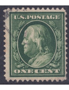 USA 1908 Benjamin Franklin (1c verde) us