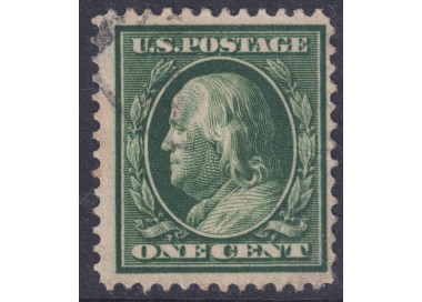 USA 1908 Benjamin Franklin (1c verde) us