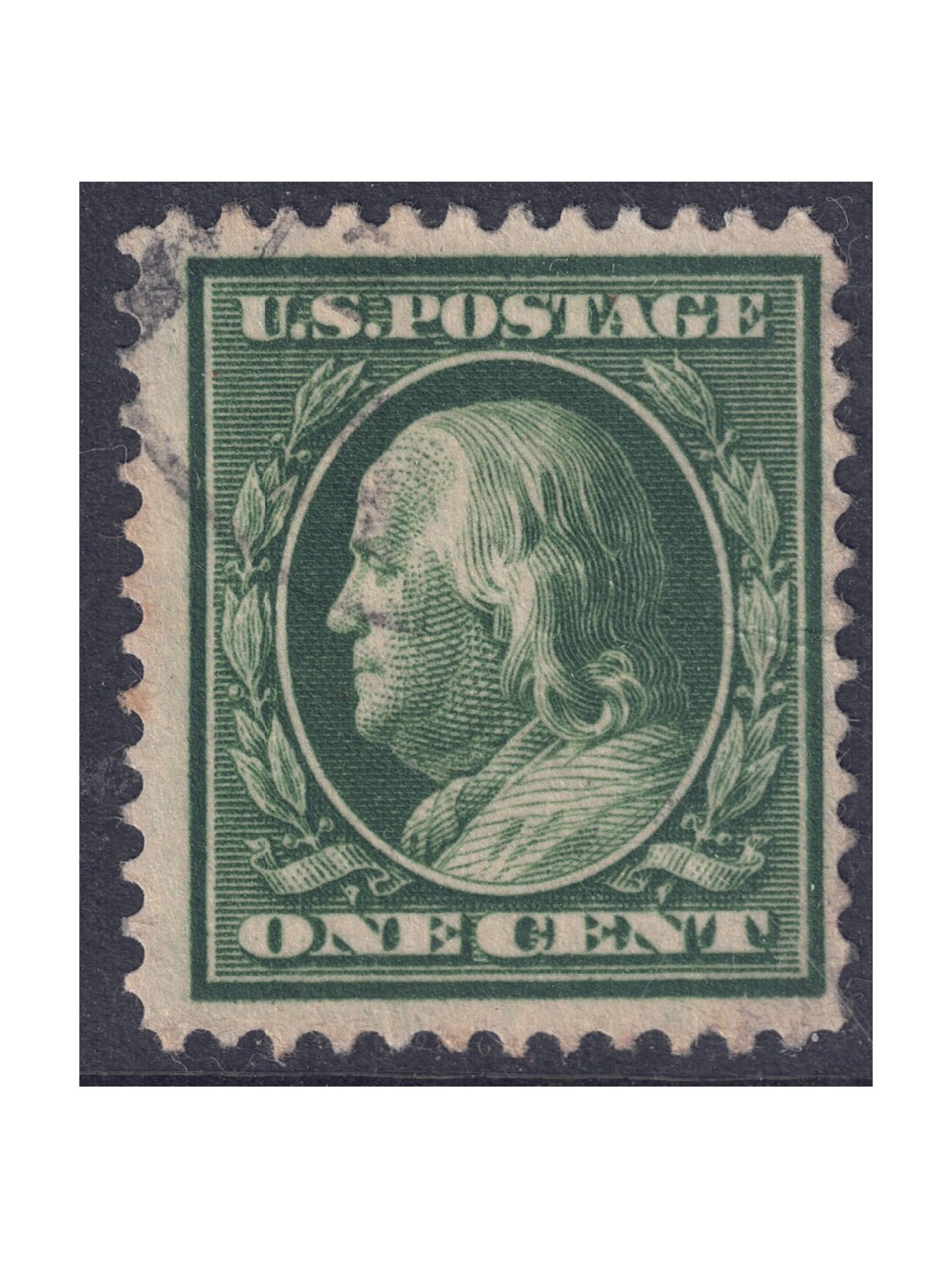 USA 1908 Benjamin Franklin (1c green) us