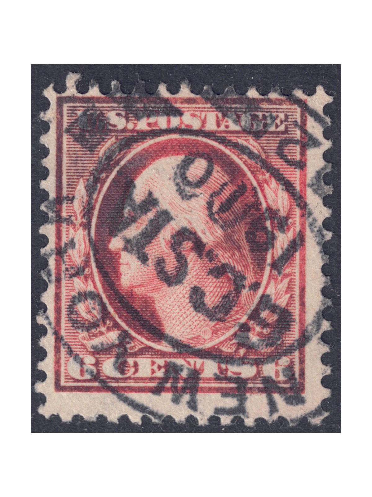 USA 1908 George Washington (6c orange brown) us