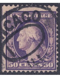 USA 1908 George Washington (50c violetto) us