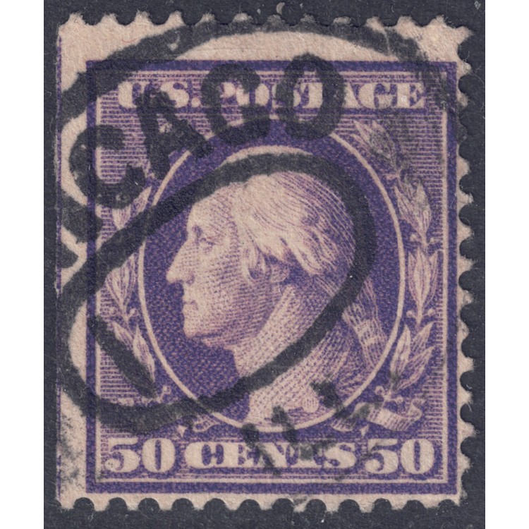 USA 1908 George Washington (50c violetto) us