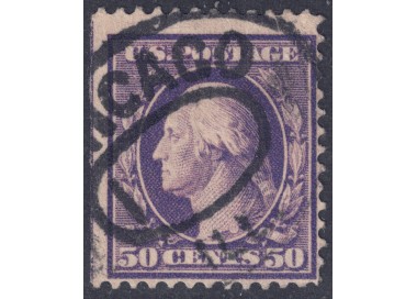 USA 1908 George Washington (50c violetto) us