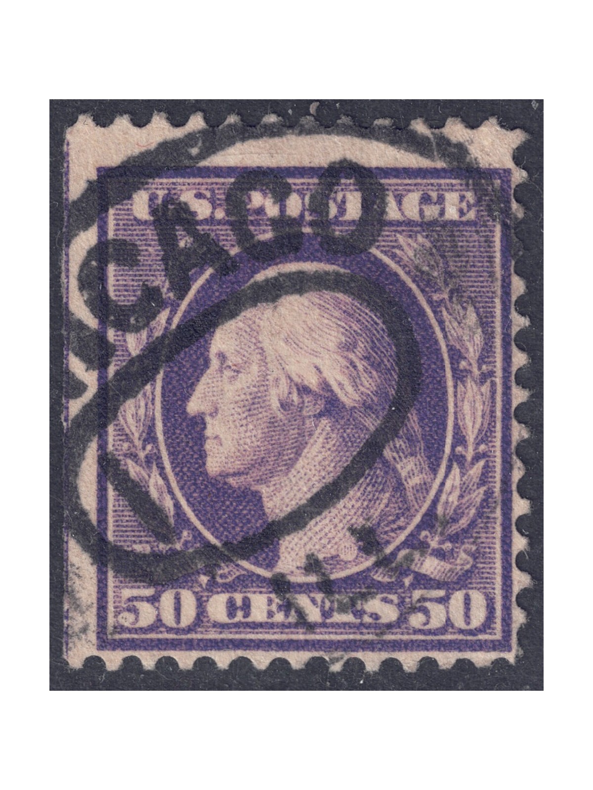 USA 1908 George Washington (50c violetto) us