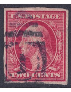 USA 1908 George Washington (2c carminio non dentellato) us
