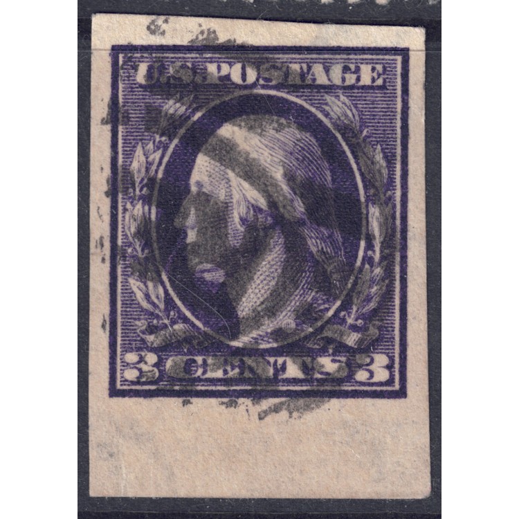 USA 1909 George Washington (3c violetto non dentellato) us
