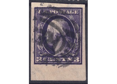 USA 1909 George Washington (3c violet imperforate) us
