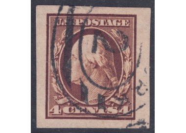 USA 1909 George Washington (4c brown not perforated) us