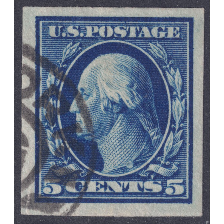 USA 1909 George Washington (5c blue imperforate) us