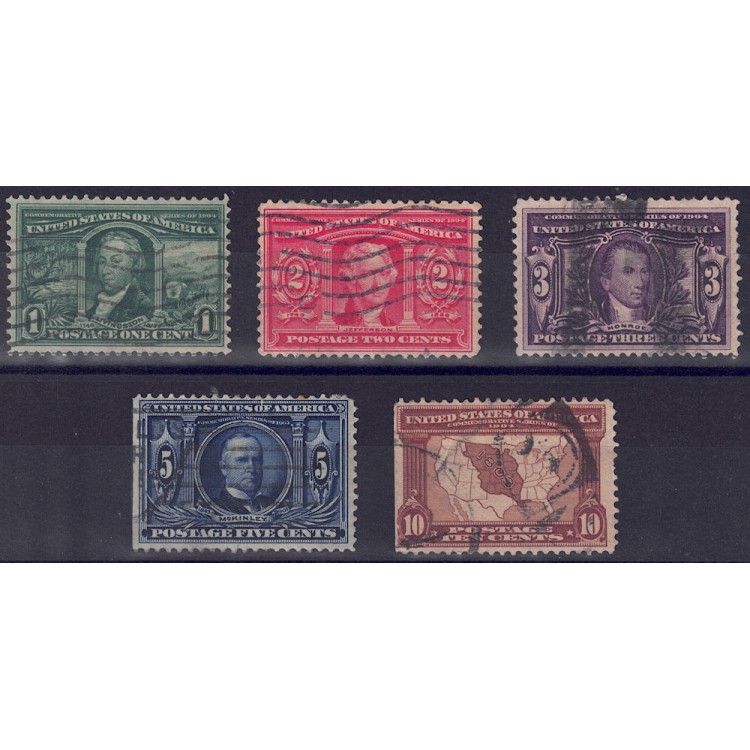 USA 1904 Esposizione Luisiana 5v us