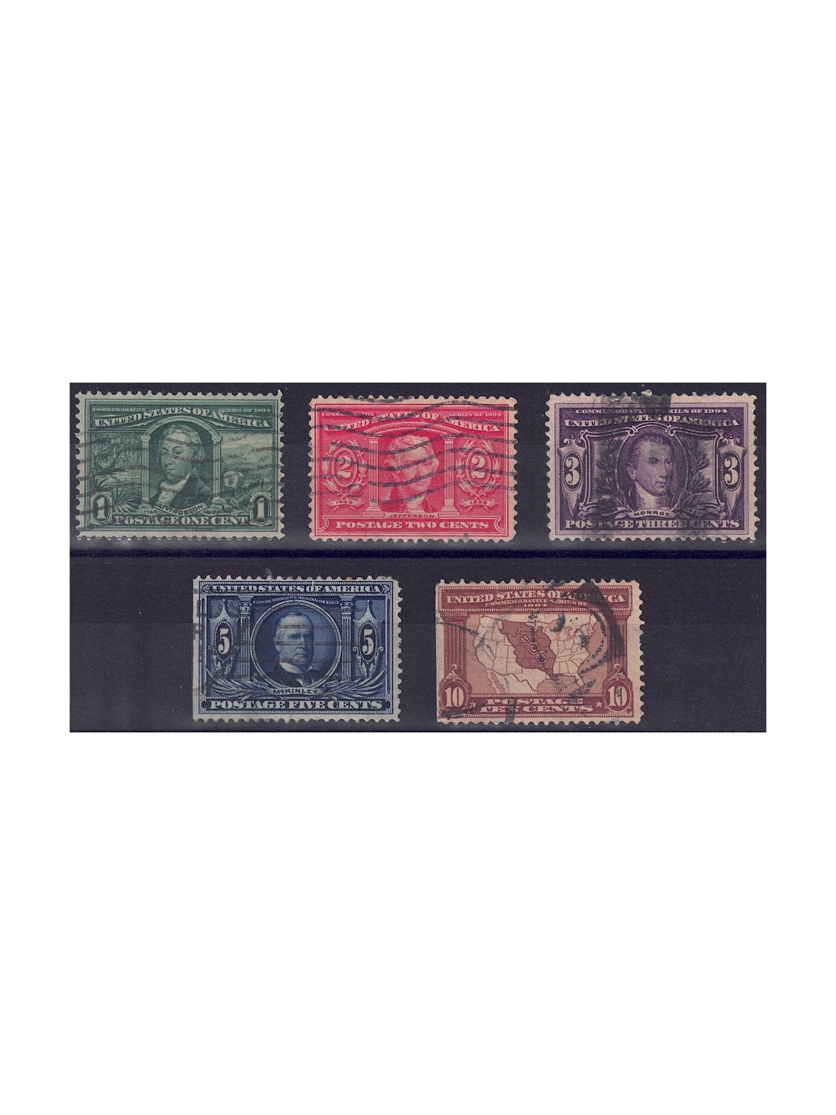 USA 1904 Louisiana Exposition 5v us