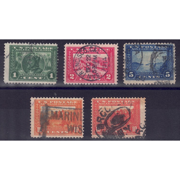 USA 1913 Panama-Pacific Exhibition 5v us
