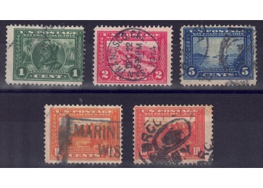 USA 1913 Panama-Pacific Exhibition 5v us