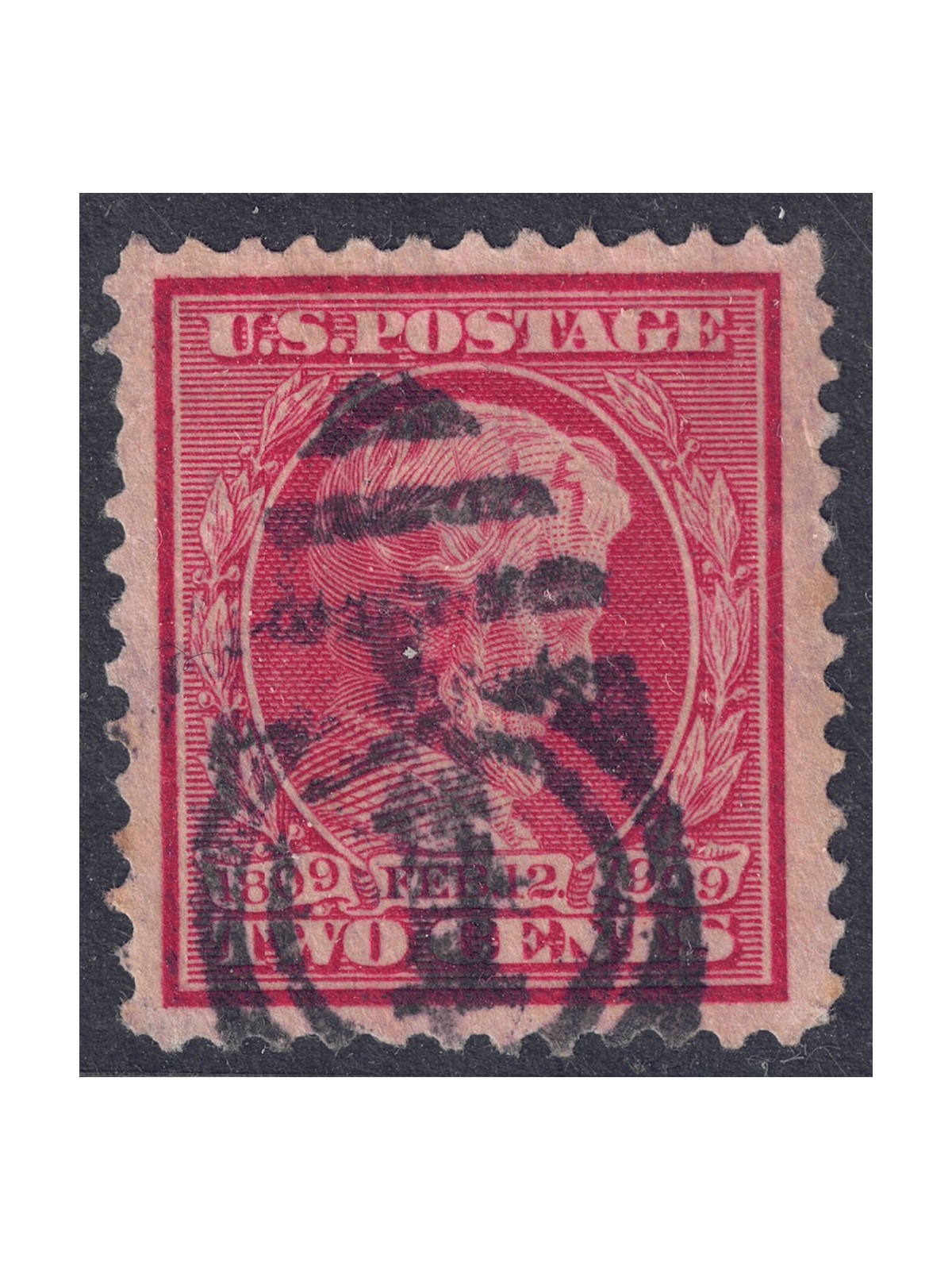 USA 1909 Abraham Lincoln (2c carminio) us