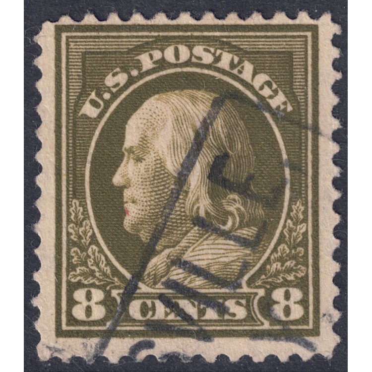 USA 1912 Benjamin Franklin (8c olive green) us