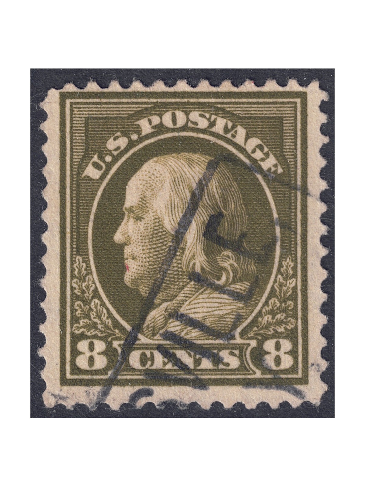 USA 1912 Benjamin Franklin (8c olive green) us
