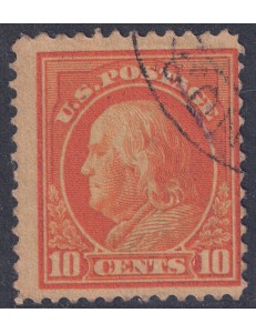 USA 1912 Benjamin Franklin (10c yellow orange) us