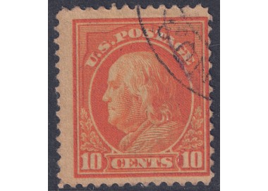 USA 1912 Benjamin Franklin (10c yellow orange) us