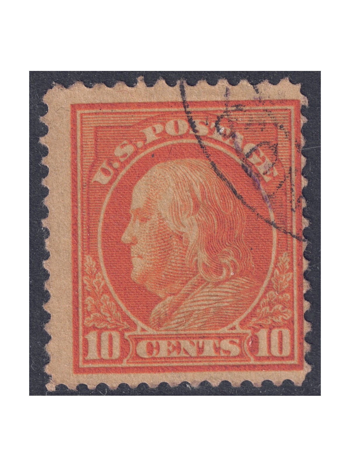 USA 1912 Benjamin Franklin (10c giallo arancio) us