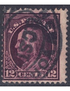 USA 1912 Benjamin Franklin (12c lilac brown) us