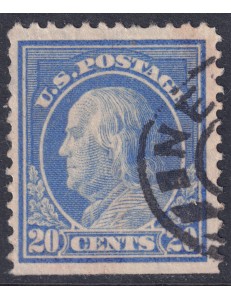 USA 1912 Benjamin Franklin (20c azzurro) us