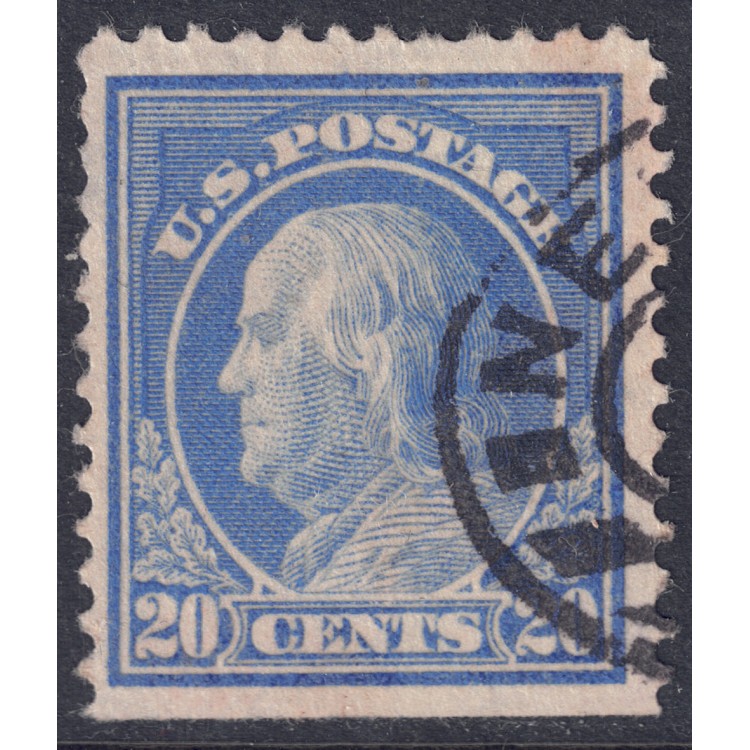 USA 1912 Benjamin Franklin (20c blue) us