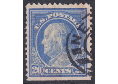 USA 1912 Benjamin Franklin (20c blue) us