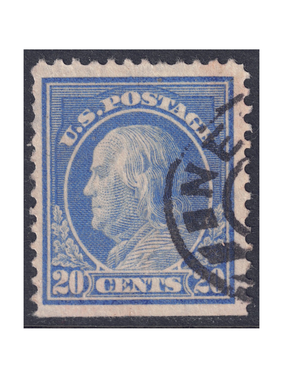 USA 1912 Benjamin Franklin (20c azzurro) us