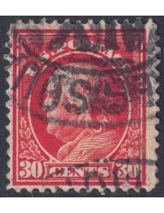 USA 1912 Benjamin Franklin (30c rosso arancio) us