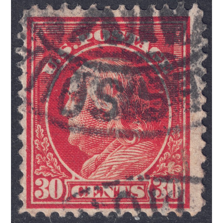 USA 1912 Benjamin Franklin (30c rosso arancio) us