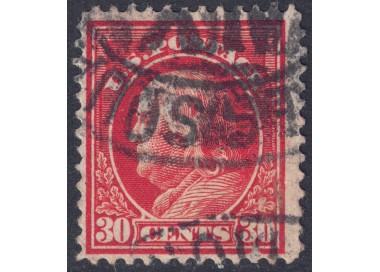 USA 1912 Benjamin Franklin (30c rosso arancio) us