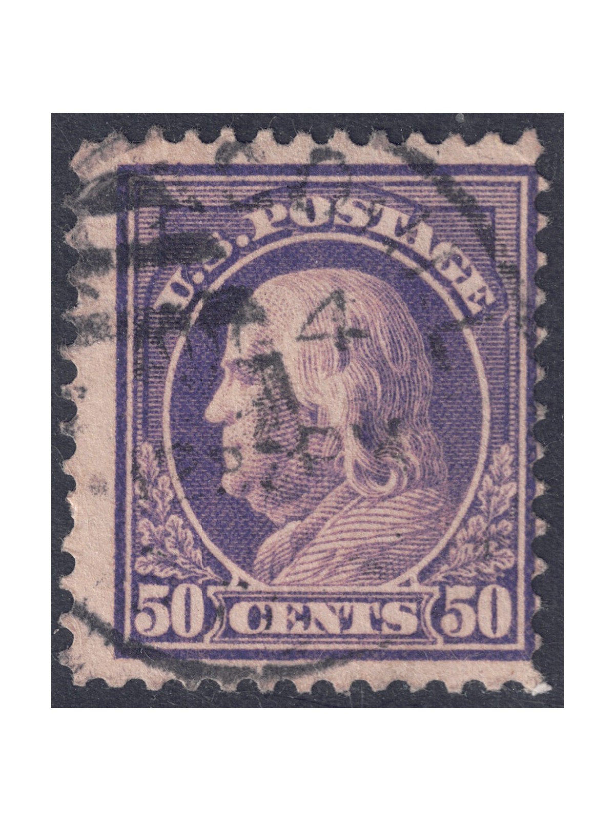 USA 1912 Benjamin Franklin (50c violetto) us