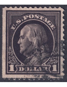 USA 1912 Benjamin Franklin ($1 brown violet) us