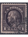 USA 1912 Benjamin Franklin ($1 brown violet) us