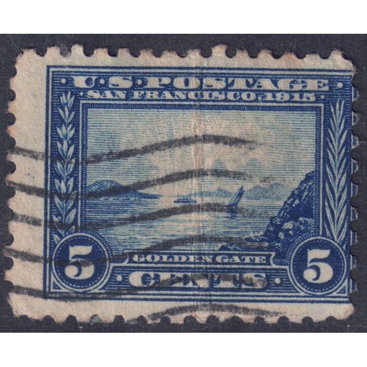 USA 1915 Esposizione Panama-Pacific (5c azzurro dent. 10) us