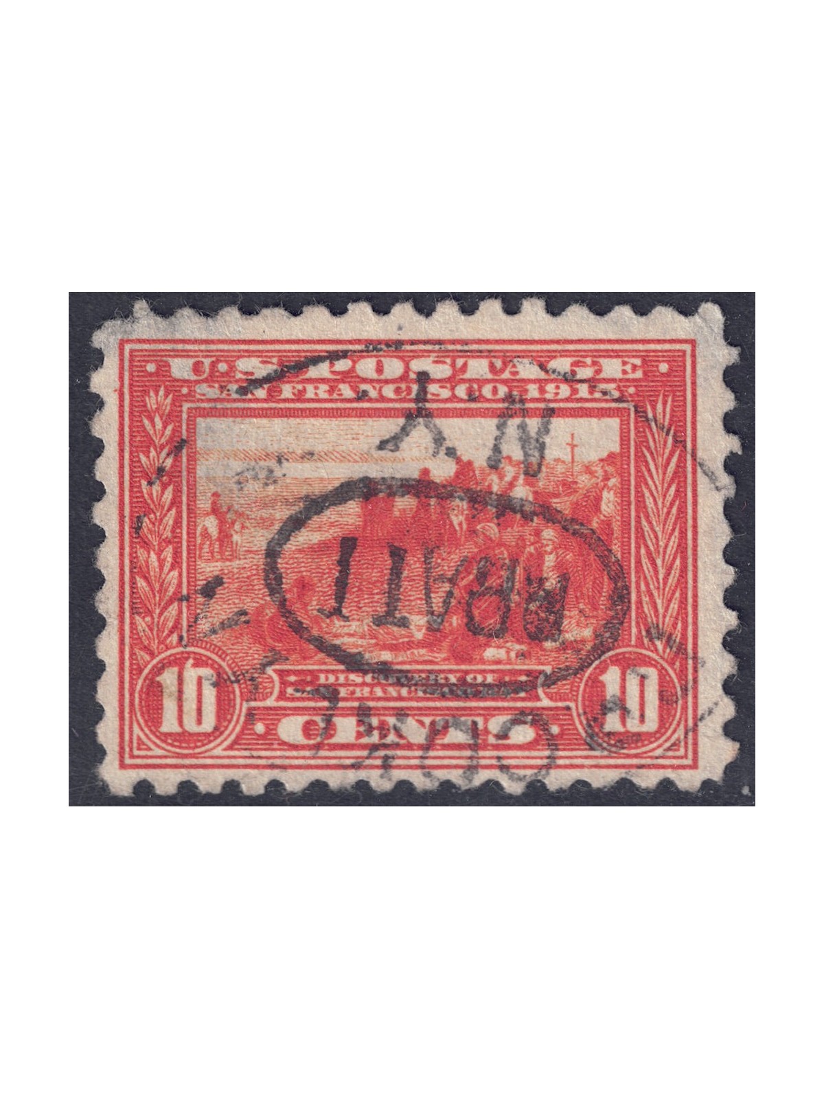 USA 1915 Esposizione Panama-Pacific (10c arancio dent. 10) us