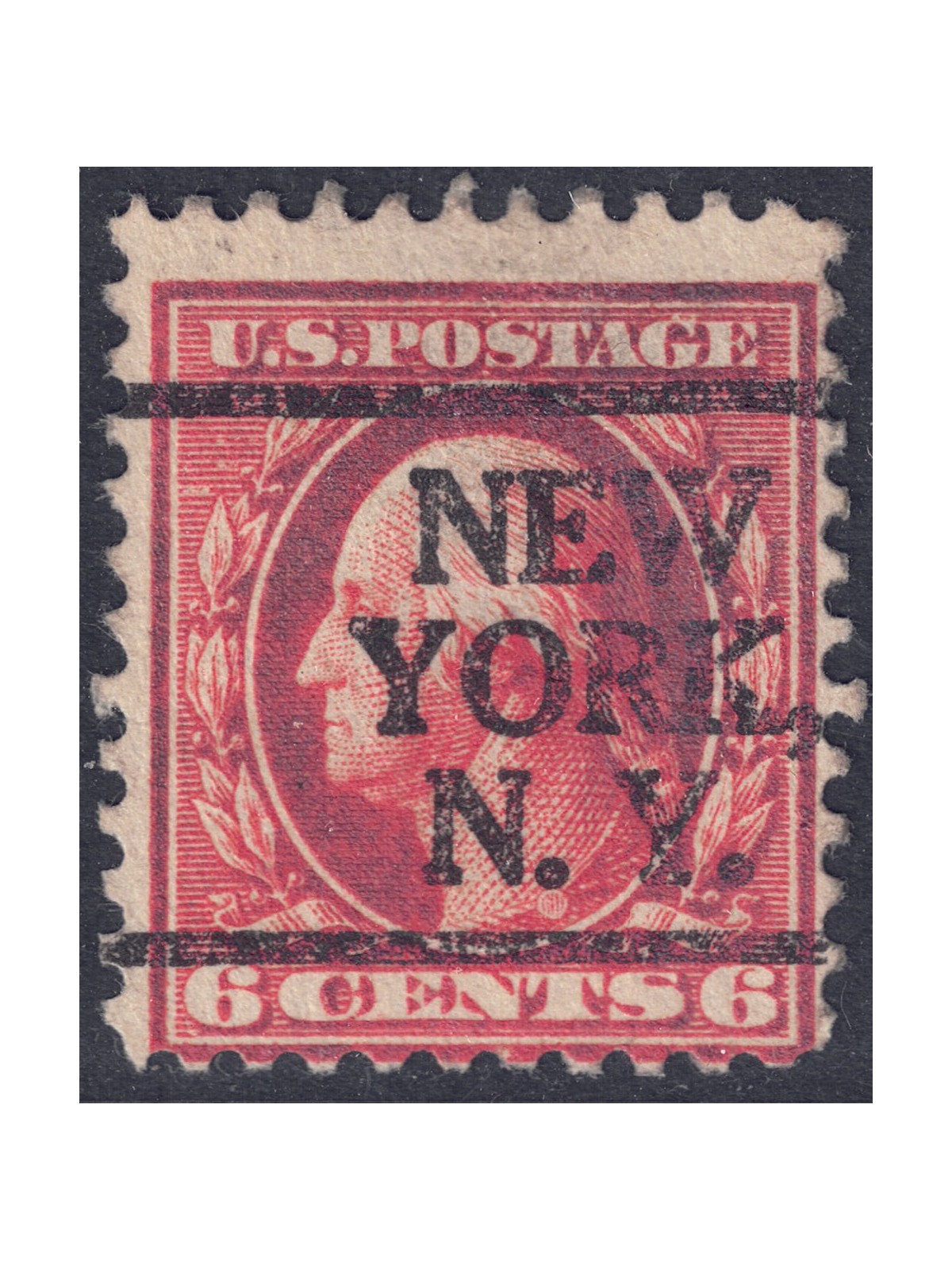 USA 1917 George Washington (6c rosso arancio) us