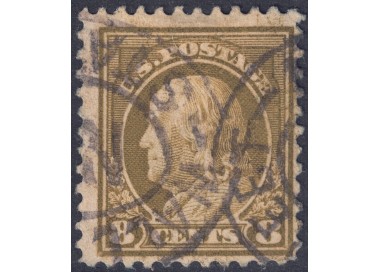 USA 1917 Benjamin Franklin (8c olive green) us