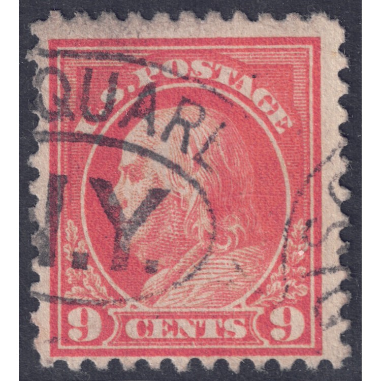 USA 1917 Benjamin Franklin (9c Salmon Red) us