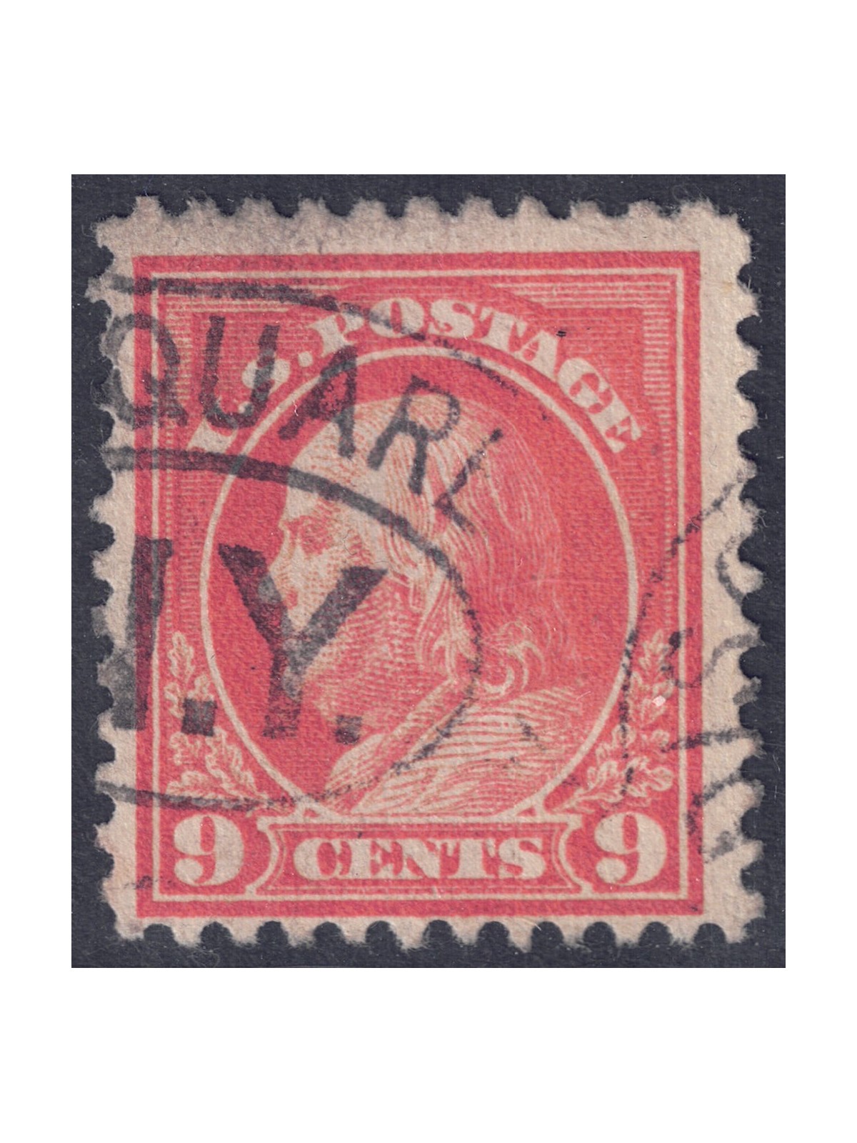 USA 1917 Benjamin Franklin (9c Salmon Red) us