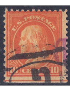 USA 1917 Benjamin Franklin (10c giallo arancio) us